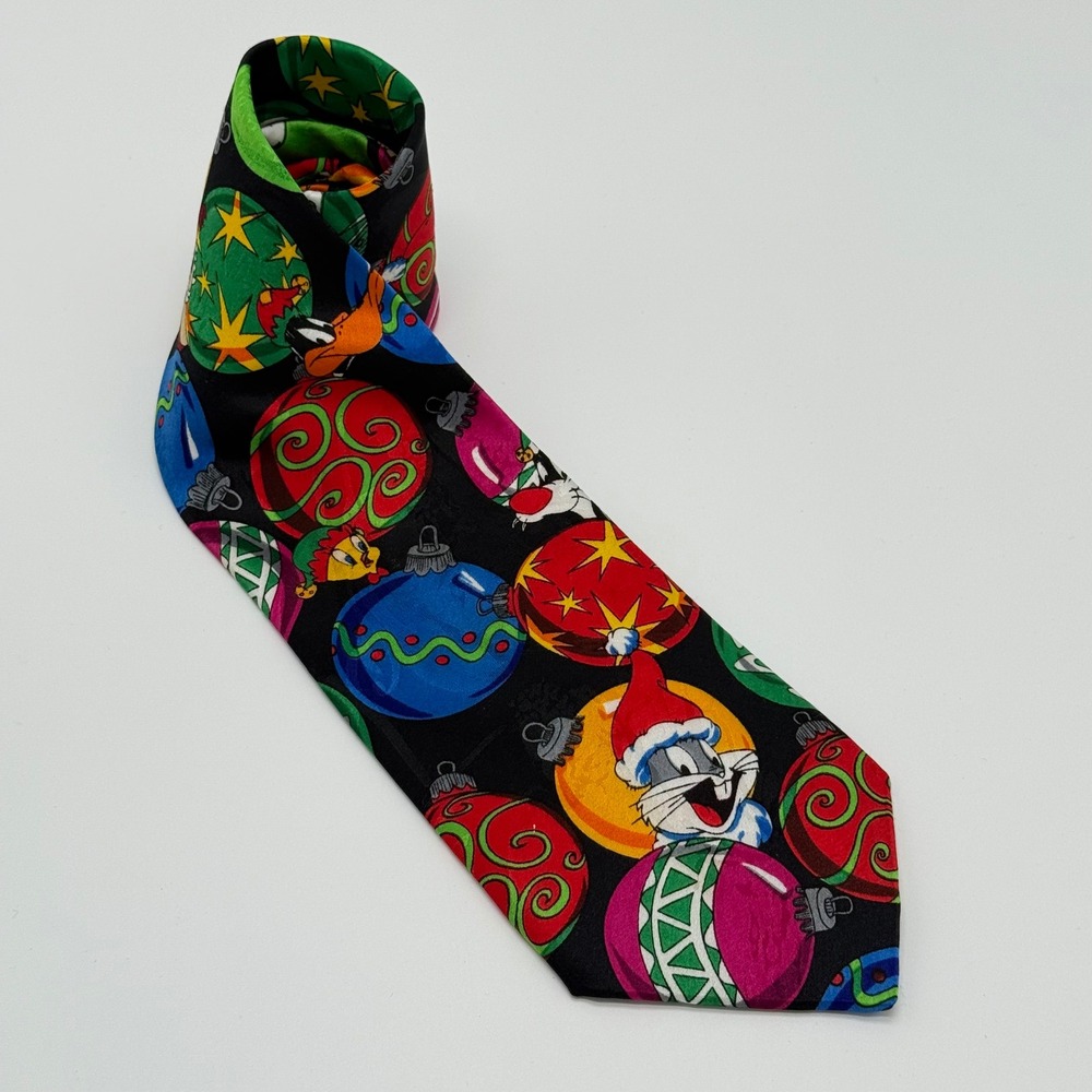 Looney‎ Tunes Mania Christmas Tie Bugs Bunny Ornaments Polyester